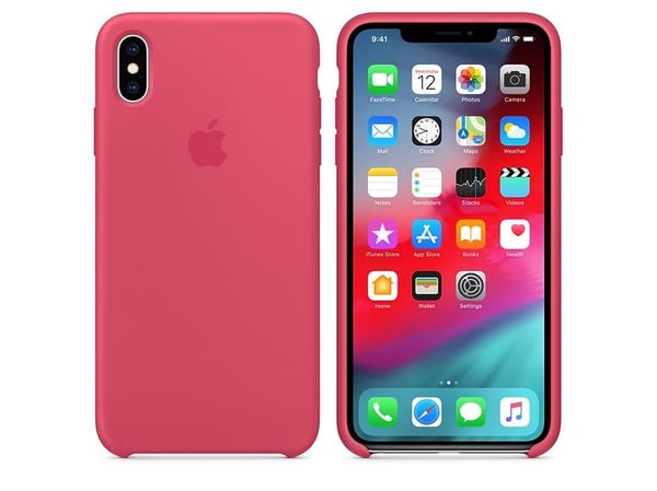 Apple - Baksidedeksel for mobiltelefon - silikon - hibiskus - for iPhone XS Max