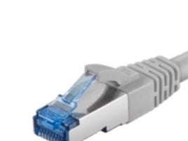 DIGITUS Professional - Patchkabel - RJ-45 (han) til RJ-45 (han) - 50 cm - SFTP - CAT 6a - booted, halogenfri, knastfri - grå