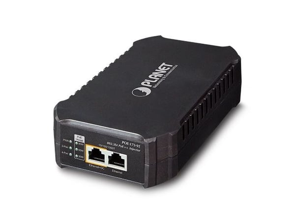PLANET POE-175-95, IEEE 802.3bt, 10/100/1000Base-T(X), Cat6, Musta, 100 - 240 V, DC 54