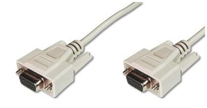 ASSMANN - Seriell kabel - DB-9 (hunn) til DB-9 (hunn) - 3 m - formstøpt, tommelskruer - beige