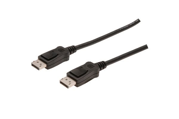 ASSMANN - DisplayPort kaapeli - DisplayPort (han) til DisplayPort (han) - 1 m - formet - sortti