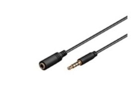 MicroConnect - Lydforlengelseskabel - mini-phone stereo 3.5 mm hunn til mini-phone stereo 3.5 mm hann - 1 m
