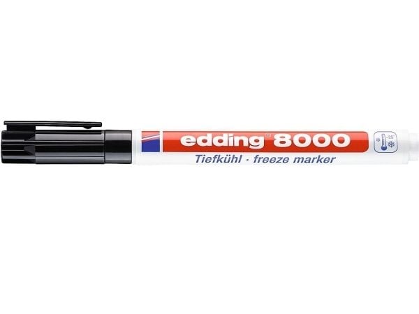 Frysemarker, Edding e-8000, sort
