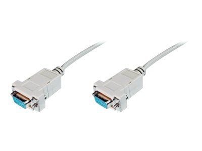 ASSMANN - Nollamodeemikaapeli - DB-9 (naaras) - DB-9 (naaras) - 3 m - suojattu - beige