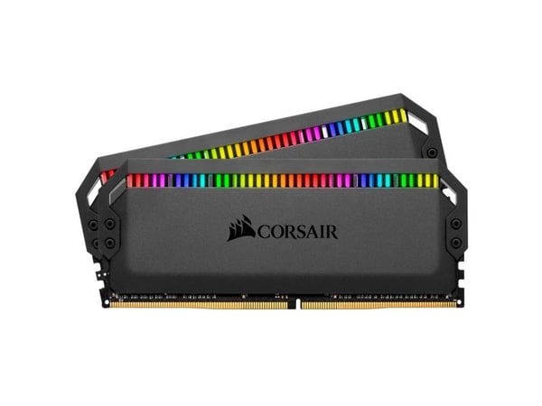 CORSAIR Dominator Platinum RGB - DDR4 - sett - 16 GB: 2 x 8 GB - DIMM 288-pin - 3200 MHz / PC4-25600 - CL16 - 1.35 V - ikke-bufret - ikke-ECC - svart