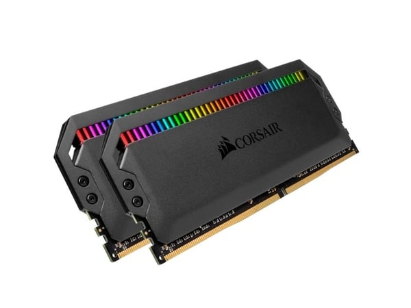 CORSAIR Dominator Platinum RGB - DDR4 - sett - 16 GB: 2 x 8 GB - DIMM 288-pin - 3200 MHz / PC4-25600 - CL16 - 1.35 V - ikke-bufret - ikke-ECC - svart