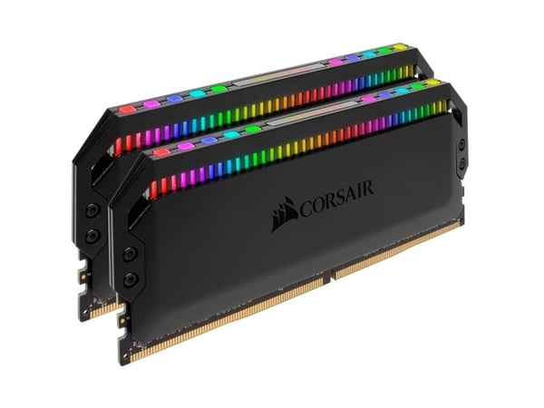 CORSAIR Dominator Platinum RGB - DDR4 - sett - 16 GB: 2 x 8 GB - DIMM 288-pin - 3200 MHz / PC4-25600 - CL16 - 1.35 V - ikke-bufret - ikke-ECC - svart