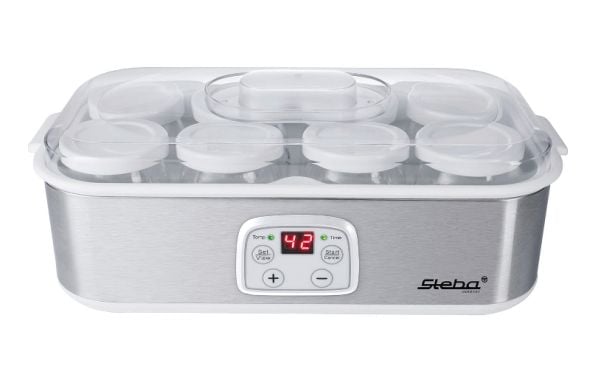 Steba JM 3 - Yoghurtmaskin - 1.4 liter - 30 W - rustfritt stål / hvit