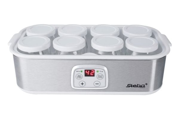 Steba JM 3 - Yoghurtmaskin - 1.4 liter - 30 W - rustfritt stål / hvit
