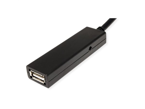 Value 12.99.1114, 20 m, USB A, USB C, USB 2.0, Musta