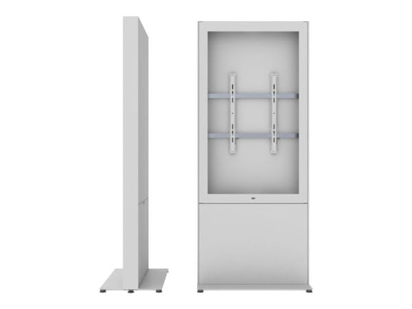 SMS Casing Freestand - Storage Portrait - G1 - stativ - for LCD-skjerm - hvit, RAL 9016 - skjermstørrelse: 49" - monteringsgrensesnitt: 400 x 400 m...