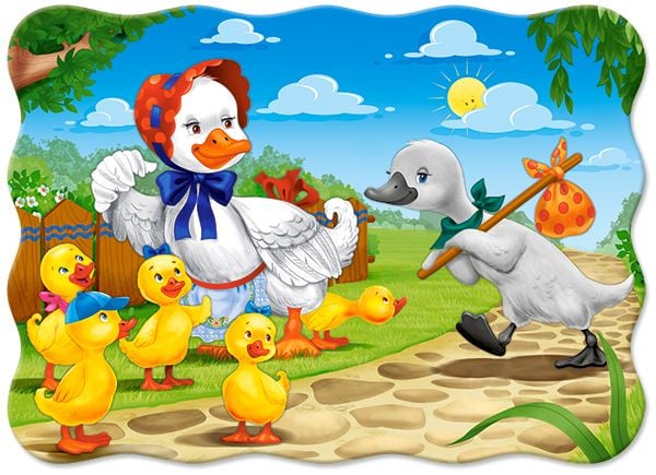 Castorland The Ugly Duckling 30 pcs, 30 stykker, Tegneserier, 4 år