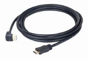 Gembird - HDMI-kabel - HDMI hann til HDMI hann - 3 m - svart - 90° kontakt