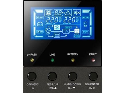 PowerWalker VFI 20K CPG PF1 3/3 BI, Taajuuden kaksoismuunnos (verkossa), 20 kVA, 20000 W, Sini, 190 V, 520 V