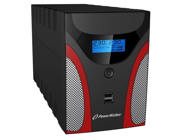 PowerWalker VI 1500 CSW FR - UPS - Växelström 170 - 280 V - 900 Watt - 1500 VA - 9 Ah - USB - utgångskontakter: 8