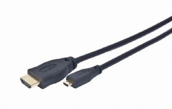 Gembird - HDMI-kaapeli - micro HDMI uros HDMI uros - 3 m - musta