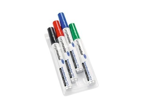 Legamaster 7-110094, 4 stykker, Svart, Blå, Grønn, Rød, 59,6 g, 75 mm, 145 mm, 18 mm