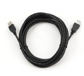 Gembird CCP-USB2-AMAF-15C - USB forlængerkabel - USB (hun) til USB (han) - USB 2.0 - 4,5 m - formet - sortti