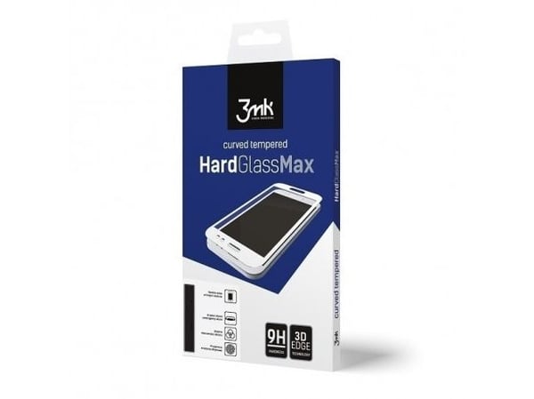 3MK HARDGLASSMAX IPHONE 8+BLACK, Blank skjermbeskytter, Mobiltelefon/smarttelefon, Apple, iPhone 8 Plus, Støvresistent, Riperesistent, Svart, Gjenn...