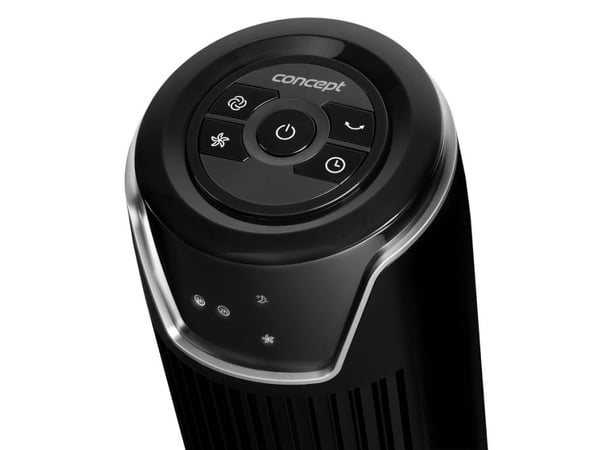 Concept VS5110, Husholdningstårnvifte, Sort, Gulv, 62 dB, 26 m³/t, 60°