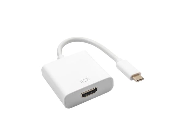 Akyga - Video adapter - USB-C hann til HDMI hunn - 15 cm - 4K-støtte