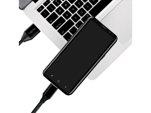 LogiLink CU0140, 1 m, USB C, USB A, USB 2.0, 480 Mbit/s, Lajittelu