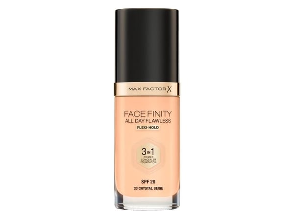 MAX FACTOR Facefinity All Day Flawless 3in1 Foundation SPF20 33 Crystal Beige 30 ml