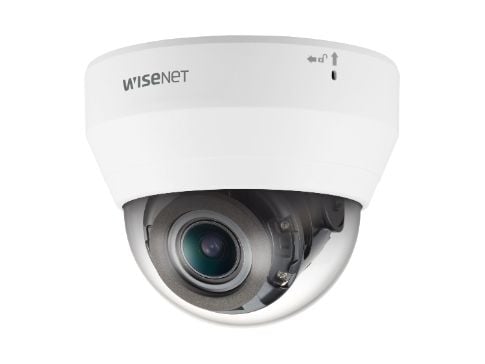 Hanwha Vision WiseNet Q QND-6082R - Nettverksovervåkingskamera - kuppel - farge (Dag og natt) - 2 MP - 1920 x 1080 - 1080p - motorisert - lyd - sam...
