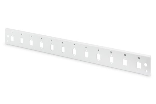 Digitus DN-96206-QL, Etupaneeli, Harmaa, 1U, Pyöreä, Turkki, LC-Duplex
