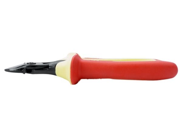 Bahco Isolert sideavbiter med progressive skjær, 1000V isolerte håndtak, Diagonal tang, 2,1 cm, 1,81 cm, 9 mm, Korrosjonsbestandig, Rød, Gult