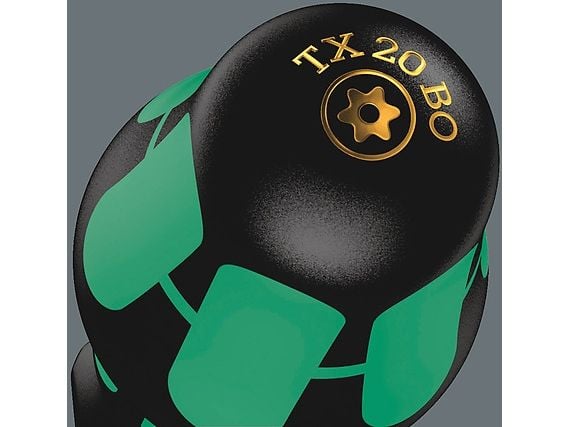 Wera 367 TORX® BO skrutrekker, 25 mm, 8 cm, 25 mm, 27 g, svart, grønn