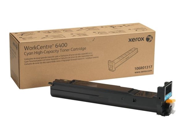Xerox WorkCentre 6400 - Høykapasitets - cyan - original - tonerpatron - for WorkCentre 6400, 6400/XFM, 6400S, 6400SFS, 6400X, 6400XF, 6400XM