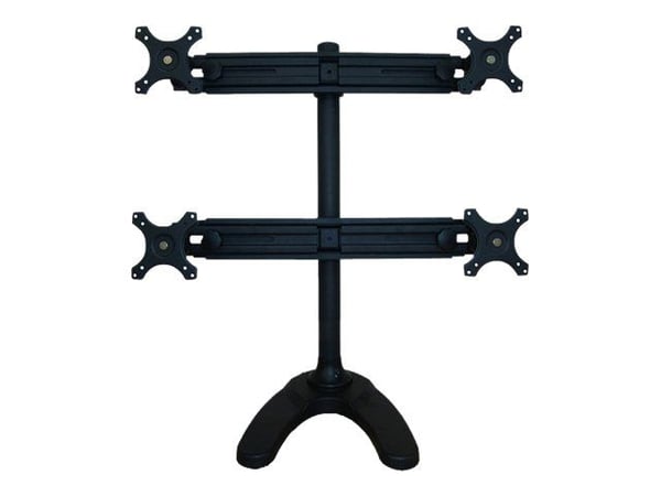 Neomounts FPMA-D700DD4 - Stativ - full bevegelse - for 4 LCD-skjermer - svart - skjermstørrelse: 19"-30" - skrivebordsstativ, malje, skrivebordsmon...