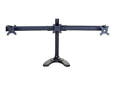 Neomounts FPMA-D700DD3 - Stativ - for 3 LCD-skjermer - svart - skjermstørrelse: 10"-27" - skrivebordsstativ, malje, skrivebordsmonterbar