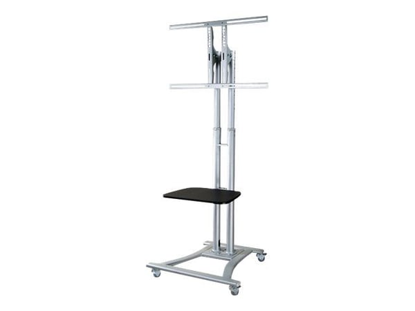Neomounts PLASMA-M1800E - Vagn - för platt panel/AV-utrustning - silver - skärmstorlek: 27"-70"