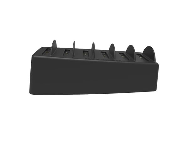 DuraCase 6 Bay Charger - Ladestativ for strekkodeskanner - Europa - for DuraScan D800, D840, D860