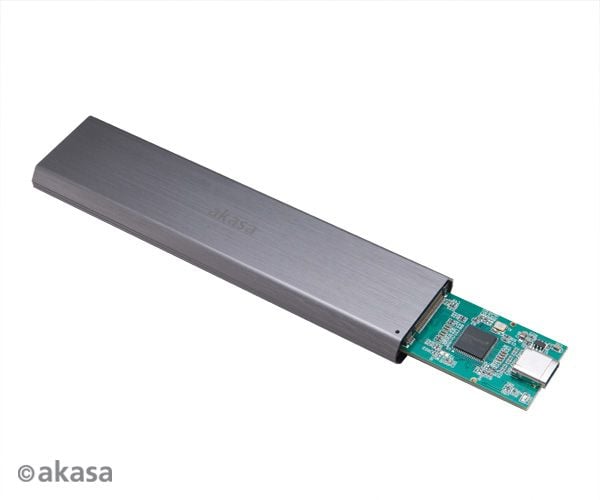 Akasa AK-ENU3M2-03, SSD-kabinett, M.2, PCI Express, PCI Express 2.0, PCI Express 3.0, 10 Gbit/s, USB-tilkobling, Sort