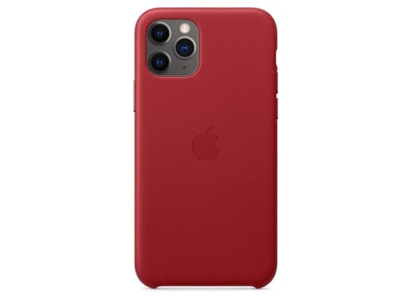Apple - (PRODUCT) RED - baksidedeksel for mobiltelefon - lær - rød - for iPhone 11 Pro