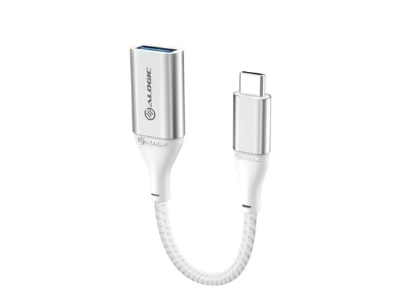 Alogic Super Ultra - USB-adapteri - USB-C (han) til USB Type A (hun) - USB 3.1 Gen 1 - 3 A - 15 cm - sølv - sølv