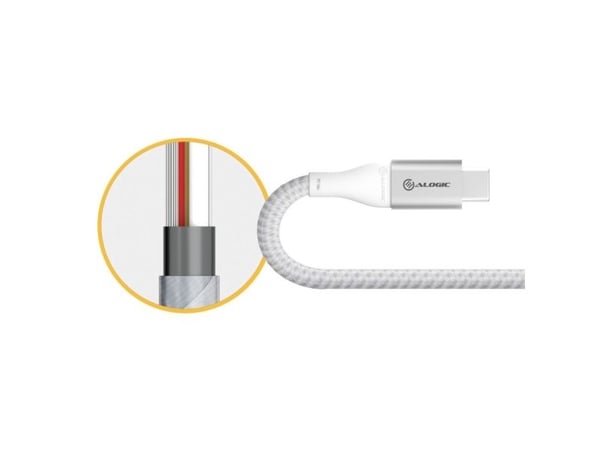 Alogic Super Ultra - USB-adapteri - USB-C (han) til USB Type A (hun) - USB 3.1 Gen 1 - 3 A - 15 cm - sølv - sølv
