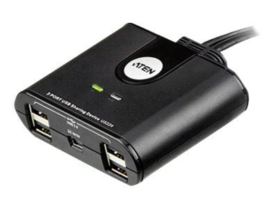 ATEN US224 2-Port USB Peripheral Sharing Device - USB-periferdelesvitsj - stasjonær