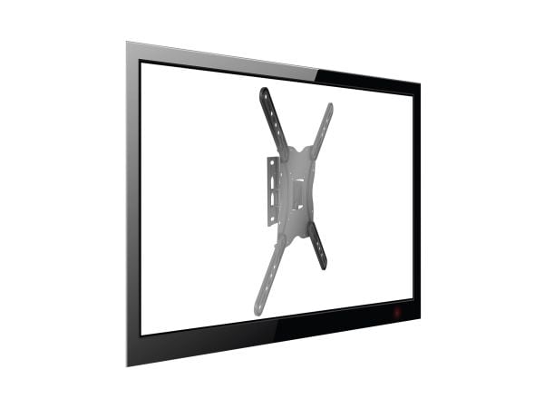 Equip 650405, 139,7 cm (55"), 75 x 75 mm, 400 x 400 mm, -14 - 5°, Stål, Sort
