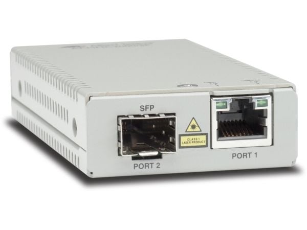 Allied Telesis AT MMC2000/SP - Fibermedieomformer - 1GbE - 10Base-T, 1000Base-X, 100Base-TX, 100Base-X, 1000Base-T - RJ-45 / SFP (mini-GBIC) - opp ...