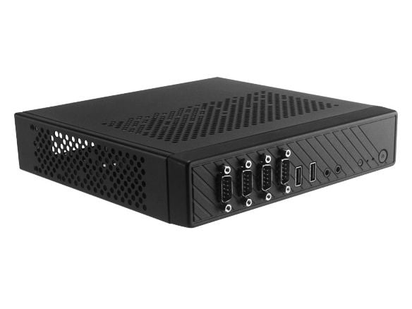 Akasa Cypher SPX, Mini Tower, PC, Sort, Thin Mini-ITX, SGCC, Harddisk, Kraft indikator