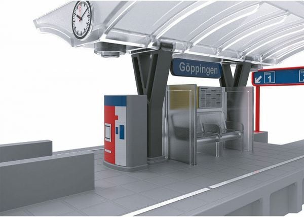 Märklin Station Platform with Light, Jernbanemodell, HO (1:87), Gutt/Jente, Plast, 15 år, Flerfarget
