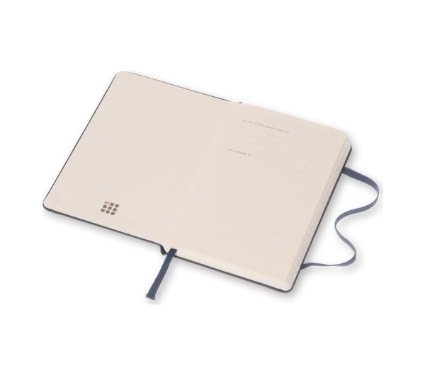 Moleskine Classic, Monokromatisk, Blå, 192 ark, 70 g/m², Linjerte ark, Innbundet (hardcover)
