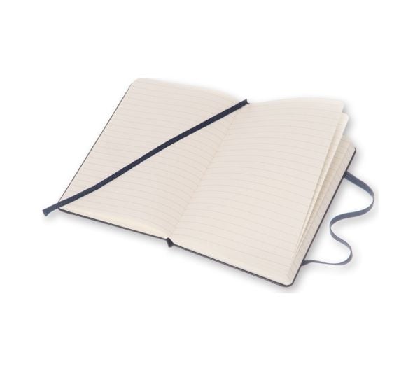 Moleskine Classic, Monokromatisk, Blå, 192 ark, 70 g/m², Linjerte ark, Innbundet (hardcover)