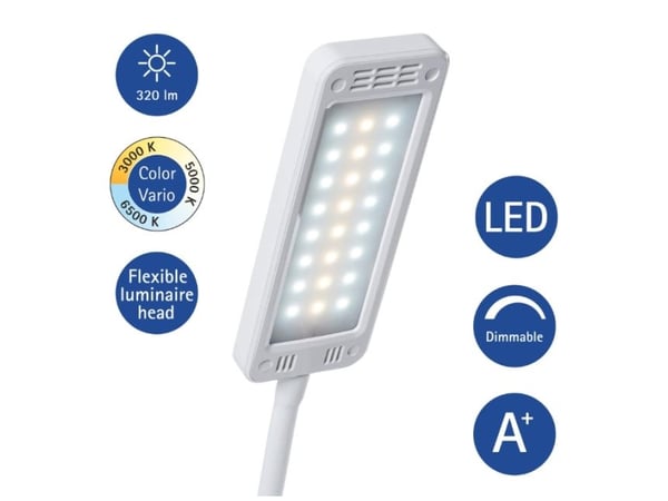 LED desk lamp pearly, white