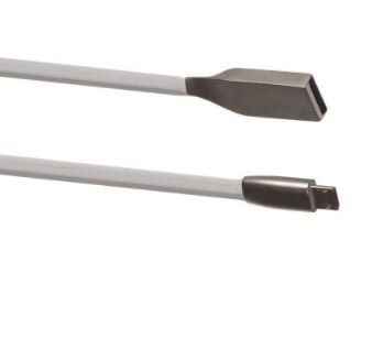 Maclean USB-kaapeli USB A -> Micro USB Valkoinen 1m (MCTV-833W)