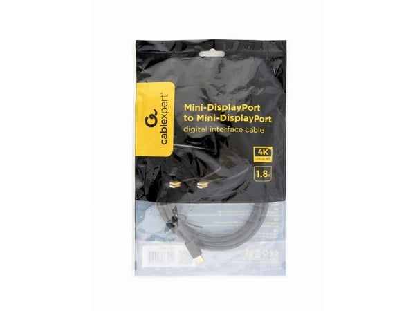 Cablexpert - DisplayPort-kabel - Mini DisplayPort (hann) til Mini DisplayPort (hann) - Displayport 1.2/Thunderbolt - 1.8 m - 4K-støtte